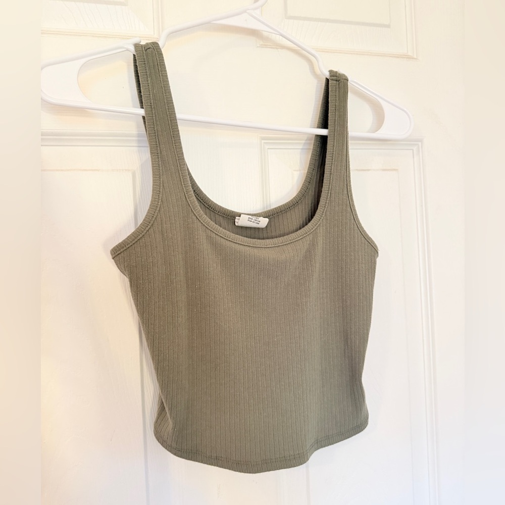 Green tank top